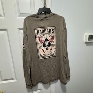 Iron Needle size xxl khaki colored long sleeve tee